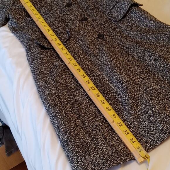 Larry Levin Women's Small Black Pea Coat. Warm, Professional, Minimalist. - Picture 7 of 9